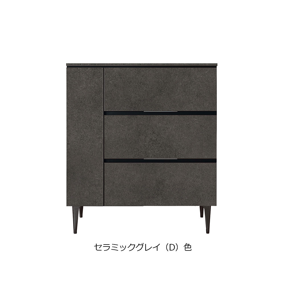 AYANO（綾野製作所）サイドボード「ゼノ ノワール ZL-80AD」幅80.2cm