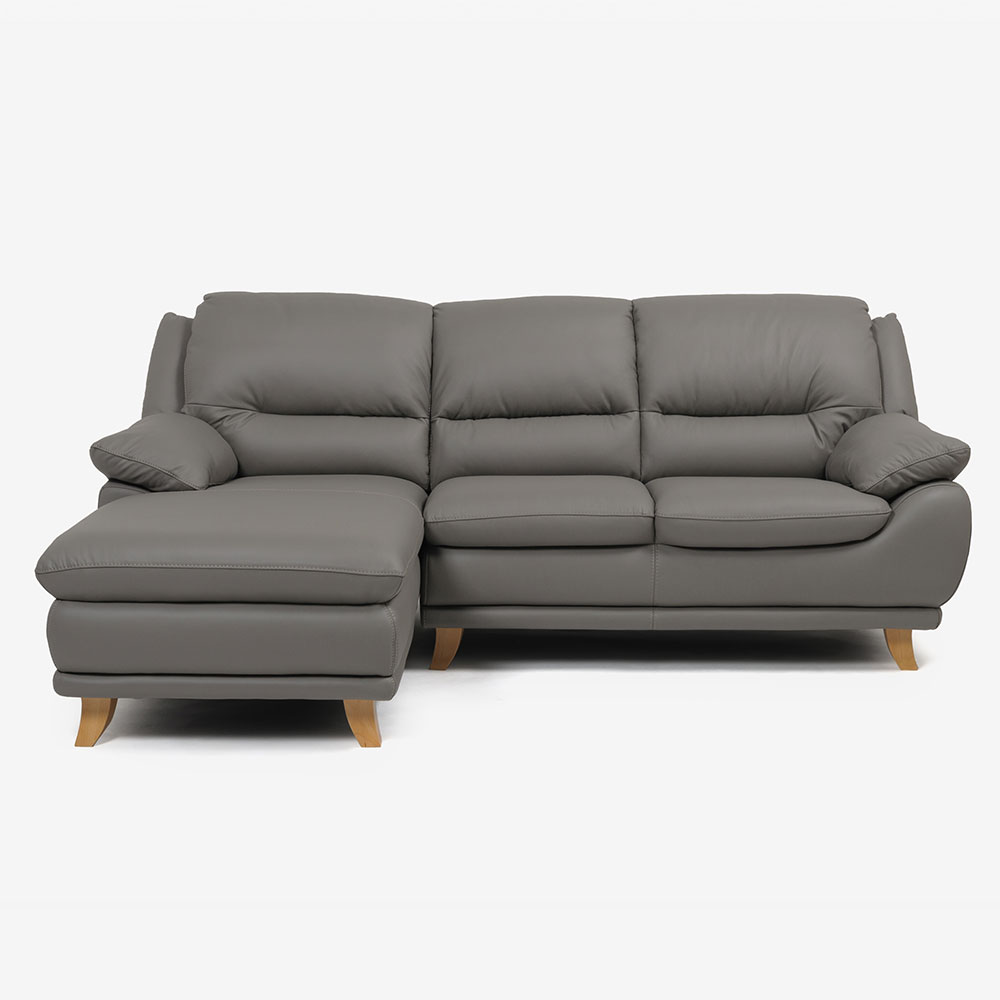 オットマン「オースチンKD」革#J/S-862C ビスク色 脚部全6種類