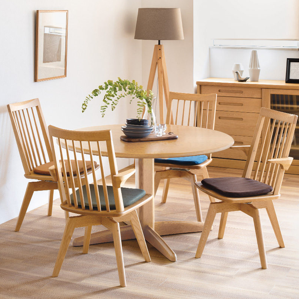 浜本工芸 ダイニングチェア「DC-3950・3953・3954・3958-MR」回転