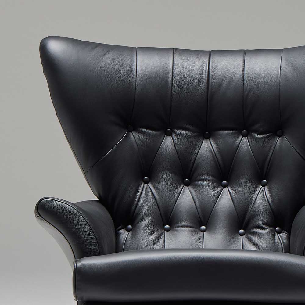 アームチェア「SIXTY TWO 6250」キャスター付 革ブラック | 【公式