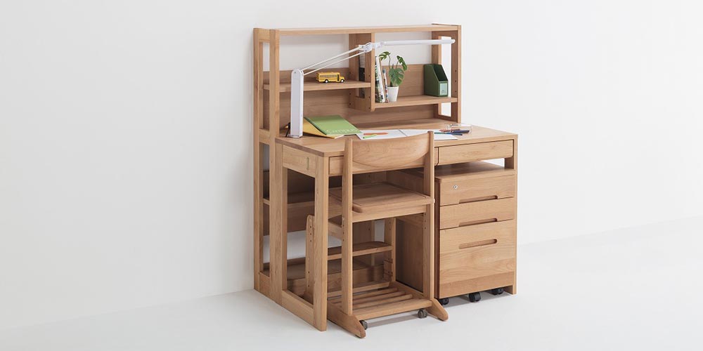 hotta woody（堀田木工所）デスク「Carlo カルロ 3014」アルダー材 全2