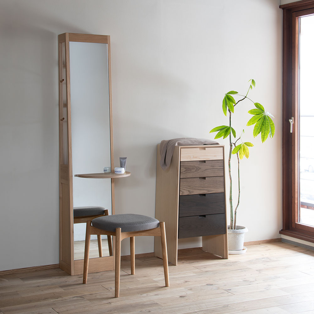 匠工芸 ドレッサー「姿見ドレッサー TK」全2色【受注生産品】 | 【公式