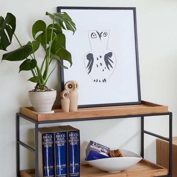 定番品】パブロ・ピカソ 「フクロウ」ブラックフレーム｜ポスター