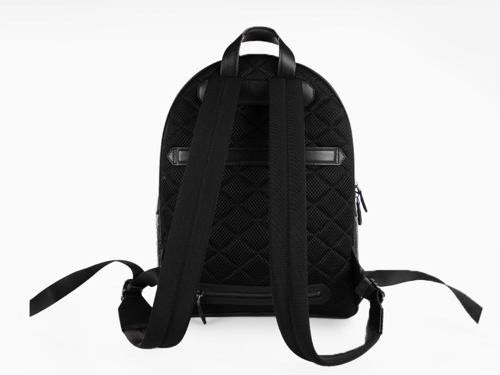 Montblanc M Gram 4810 Backpack, Leather, Leather, Black, Zip