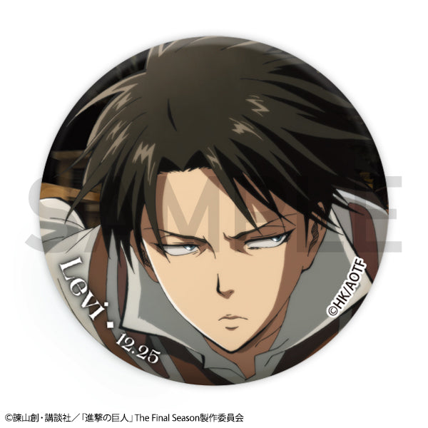 進撃の巨人Re:lightingリヴァイBirthday トレーディング缶バッジ全8種