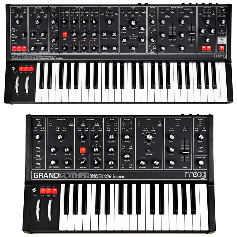 moog】人気のセミモジュラーシンセ2モデルに、伝統のオールブラック