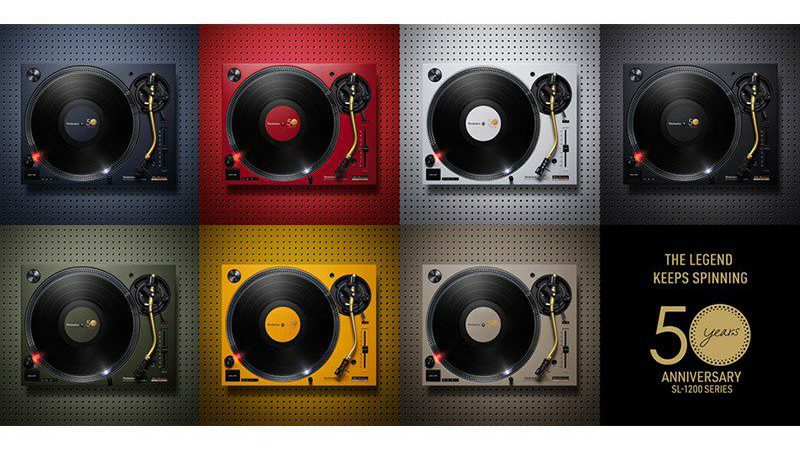 Technics】7色のカラーバリエーションのSL-1200シリーズ発売50周年記念