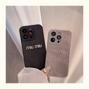 iphone ケース ハイブランド ミュミュ iphone16/16pro デニム 人気