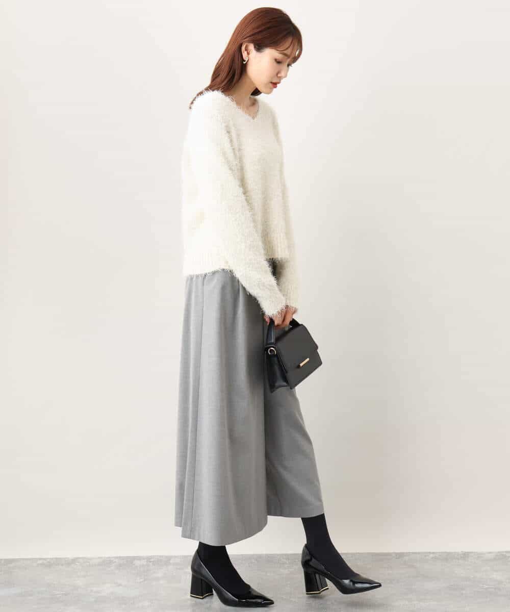 TRソフトストレッチガウチョパンツ/洗える(ガウチョ・ワイドパンツ