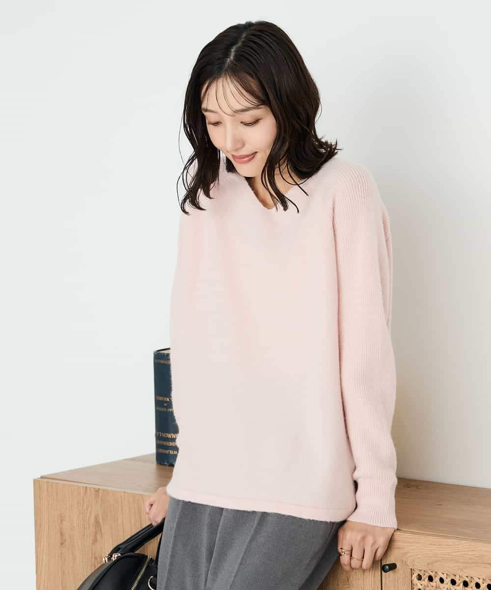 ラメVネックチュニックニット(ニット・セーター) | a.v.v(アー・ヴェ