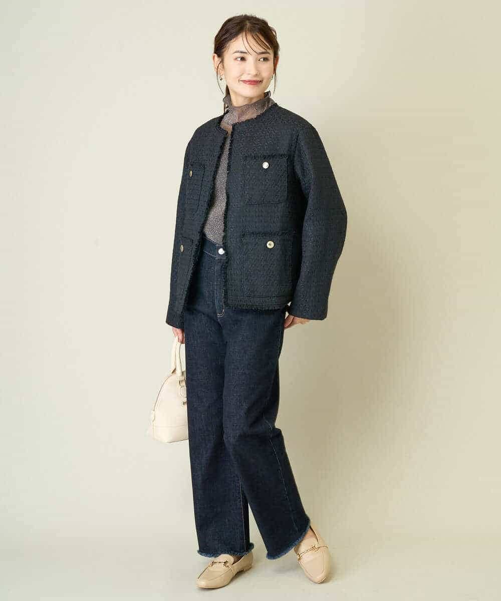 シアーラメハイネックトップス(カットソー・Tシャツ) | a.v.v(アー