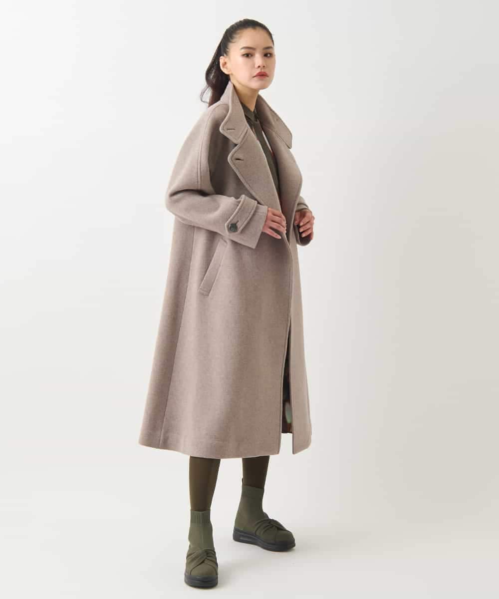 スタンドカラーラグランデザインコート(チェスターコート) | HIROKO