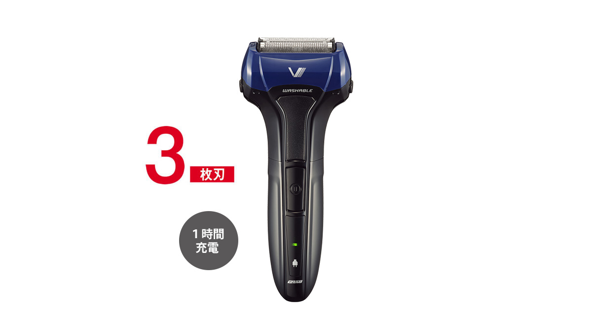 3枚刃モデル往復式シェーバー IZF-VH534G【マクセルイズミ株式会社】