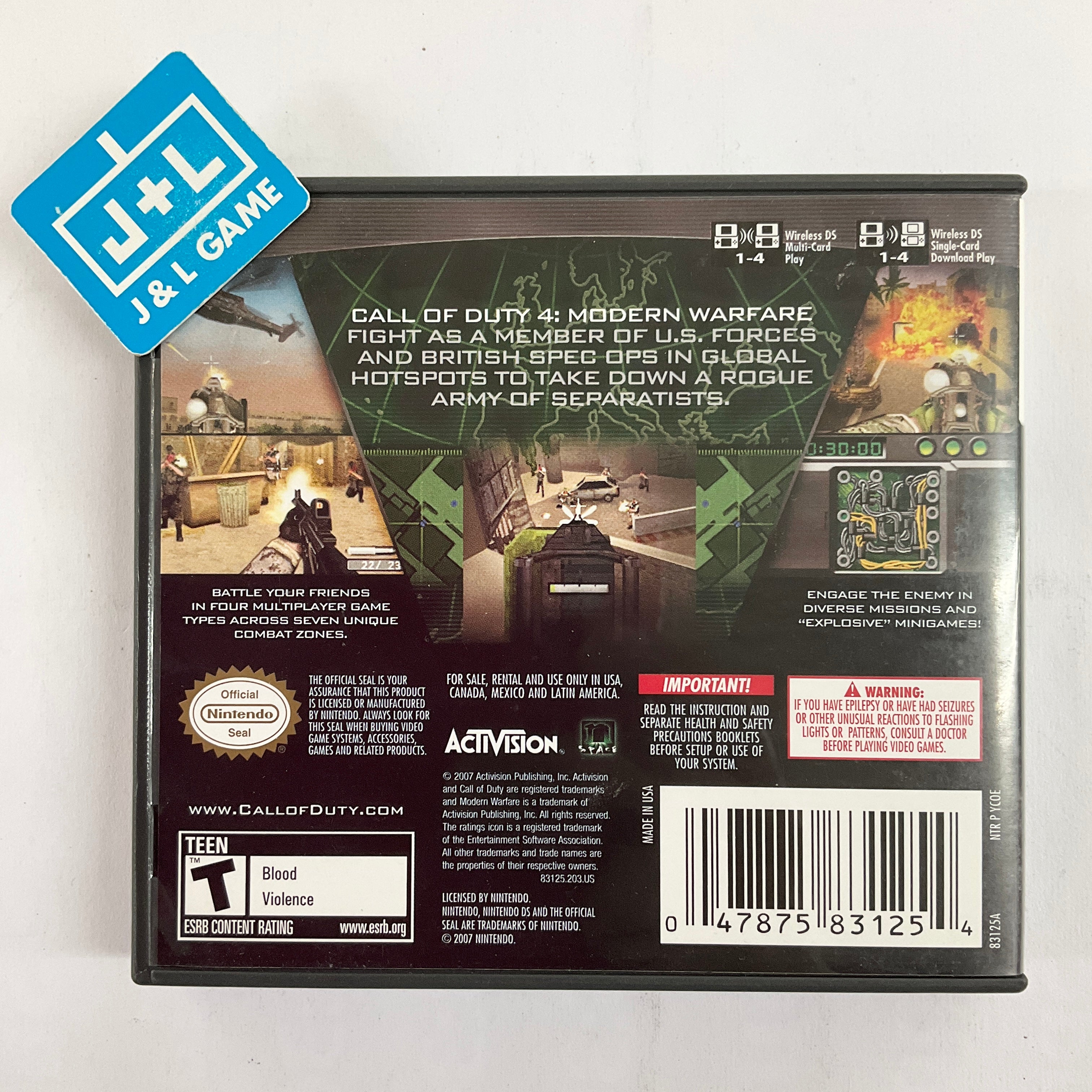 Call of Duty 4: Modern Warfare - (NDS) Nintendo DS [Pre-Owned