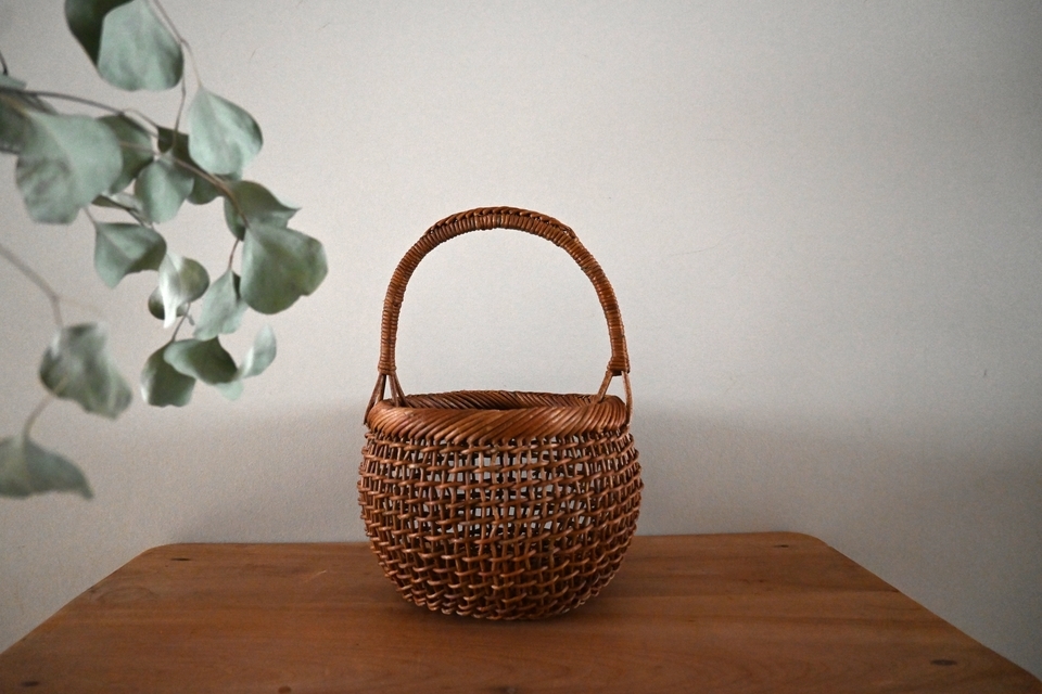 あけびの細目こだし編み丸かご - ウェブショップ - jokogumo - よこぐも