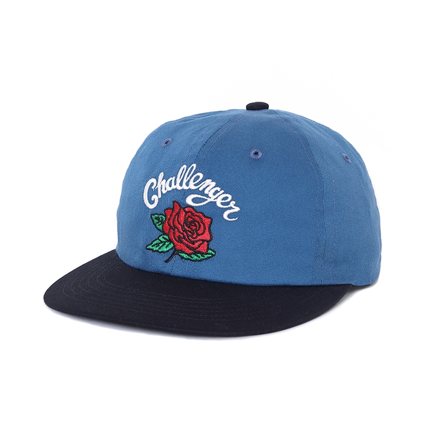 CHALLENGER/CLASSIC ROSE CAP（BLUE/BLACK）［クラシックローズ