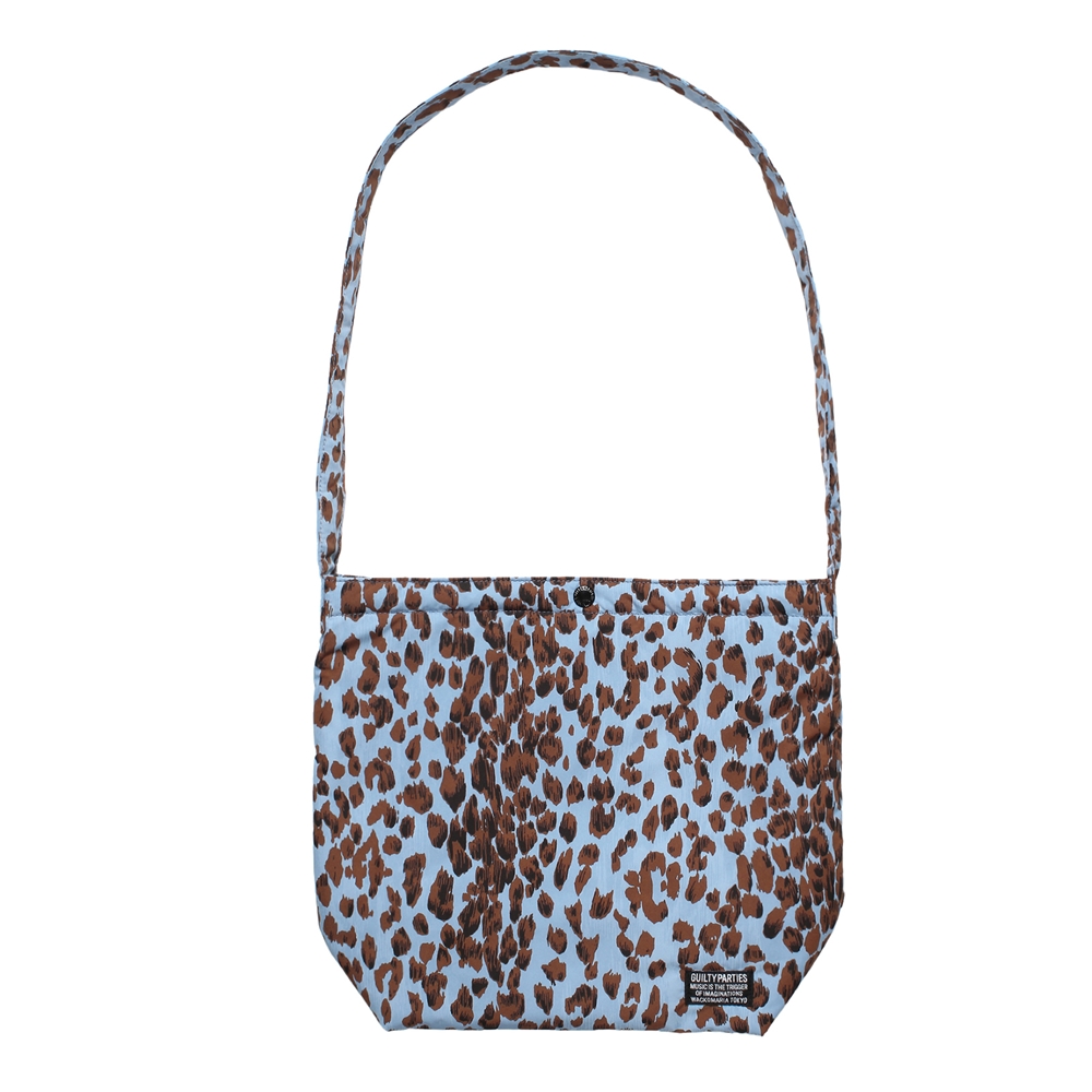 WACKO MARIA/SPEAK EASY / LEOPARD SHOULDER BAG（BLUE）［レオパード