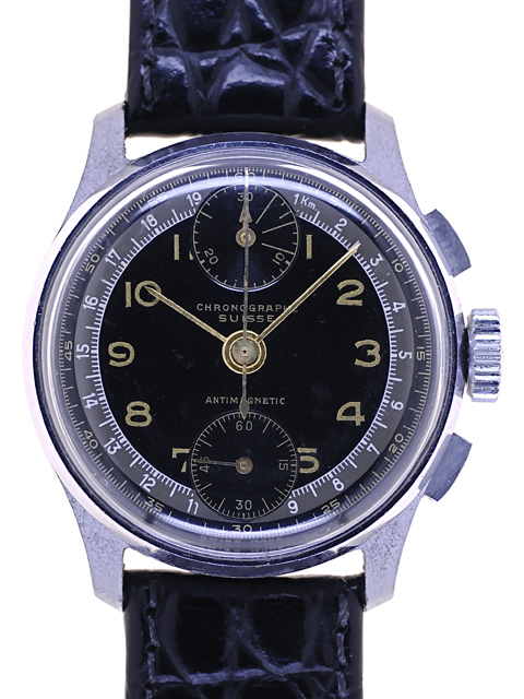 Chronogr. Suisse Venus 170 Chromium/Steel 1940s - Gisbert A
