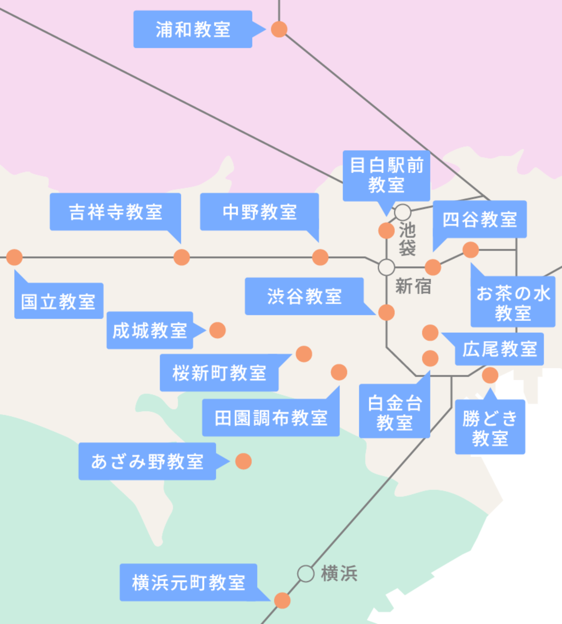 教室一覧/時間割 | ジャック幼児教育研究所 - 小学校受験