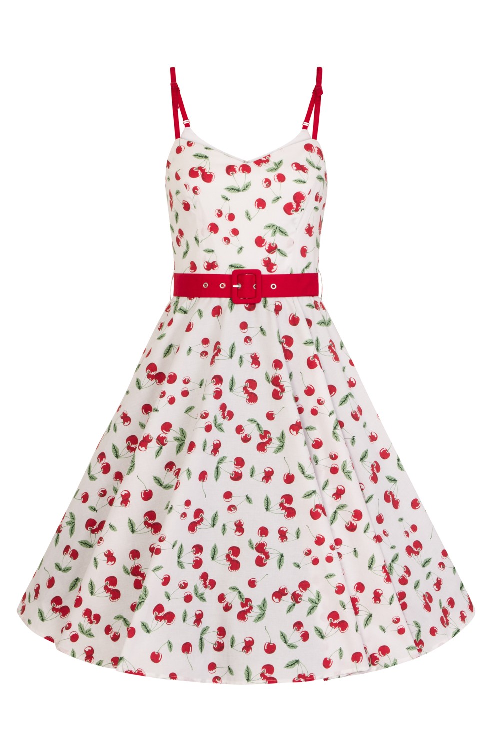 Hell Bunny Sweetie 50's Cherries Swing Dress PLUS