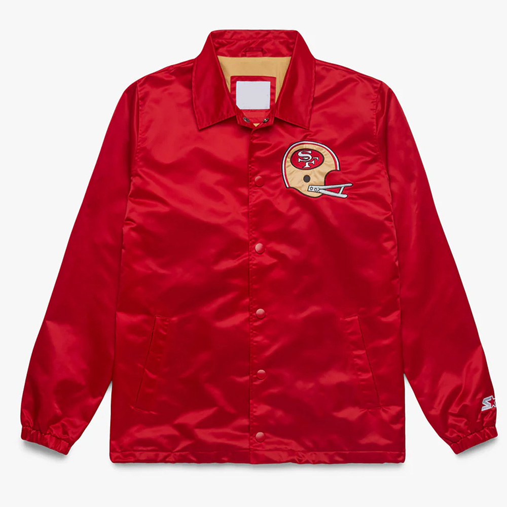 Red Starter San Francisco 49ers Coach Jacket