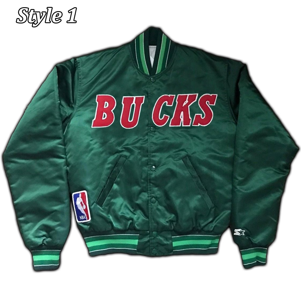 Satin NBA Starter Milwaukee Bucks Ambassador Jacket - Jackets Masters
