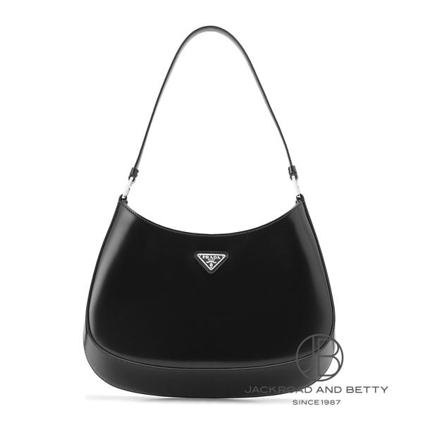 クレオ ブラッシュドレザー ショルダーバッグ ブラック 黒[1BC499 ZO6