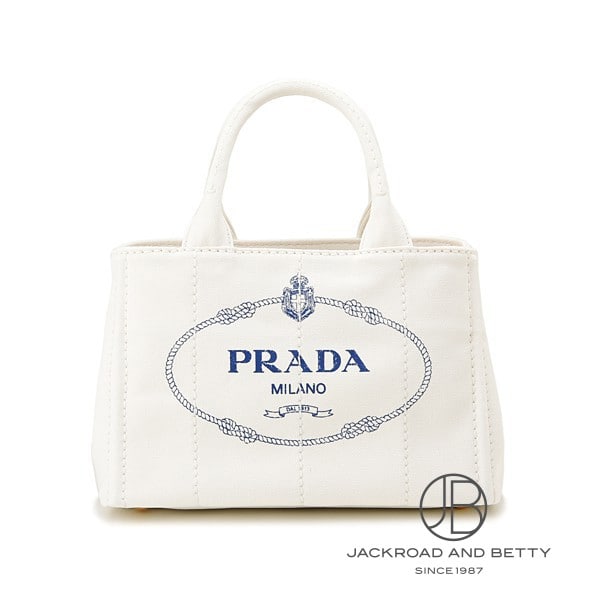 デニム ファブリック ハンドバッグ ホワイト 白[1BG439 ZKI F0UB0