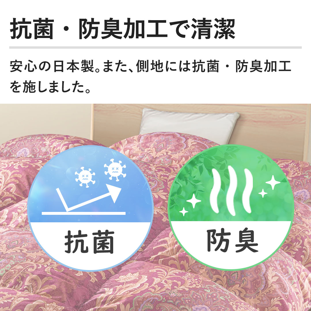 モリリン 布団・快眠グッズ フランス産ダウン85％羽毛布団 ダブル