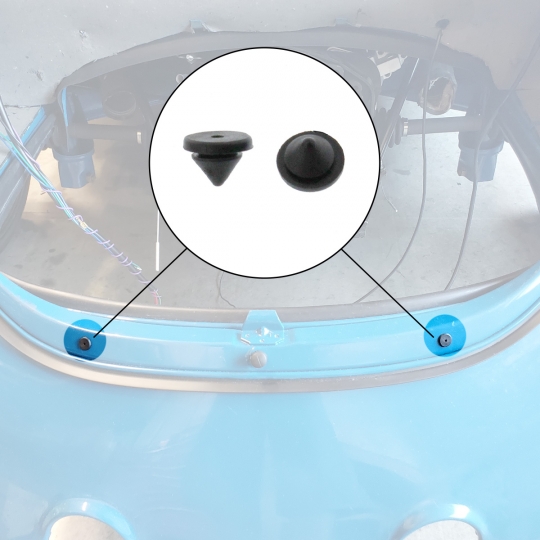 N200223 - VW Rear Apron Plugs - 1954-79 Beetle - Super Beetle