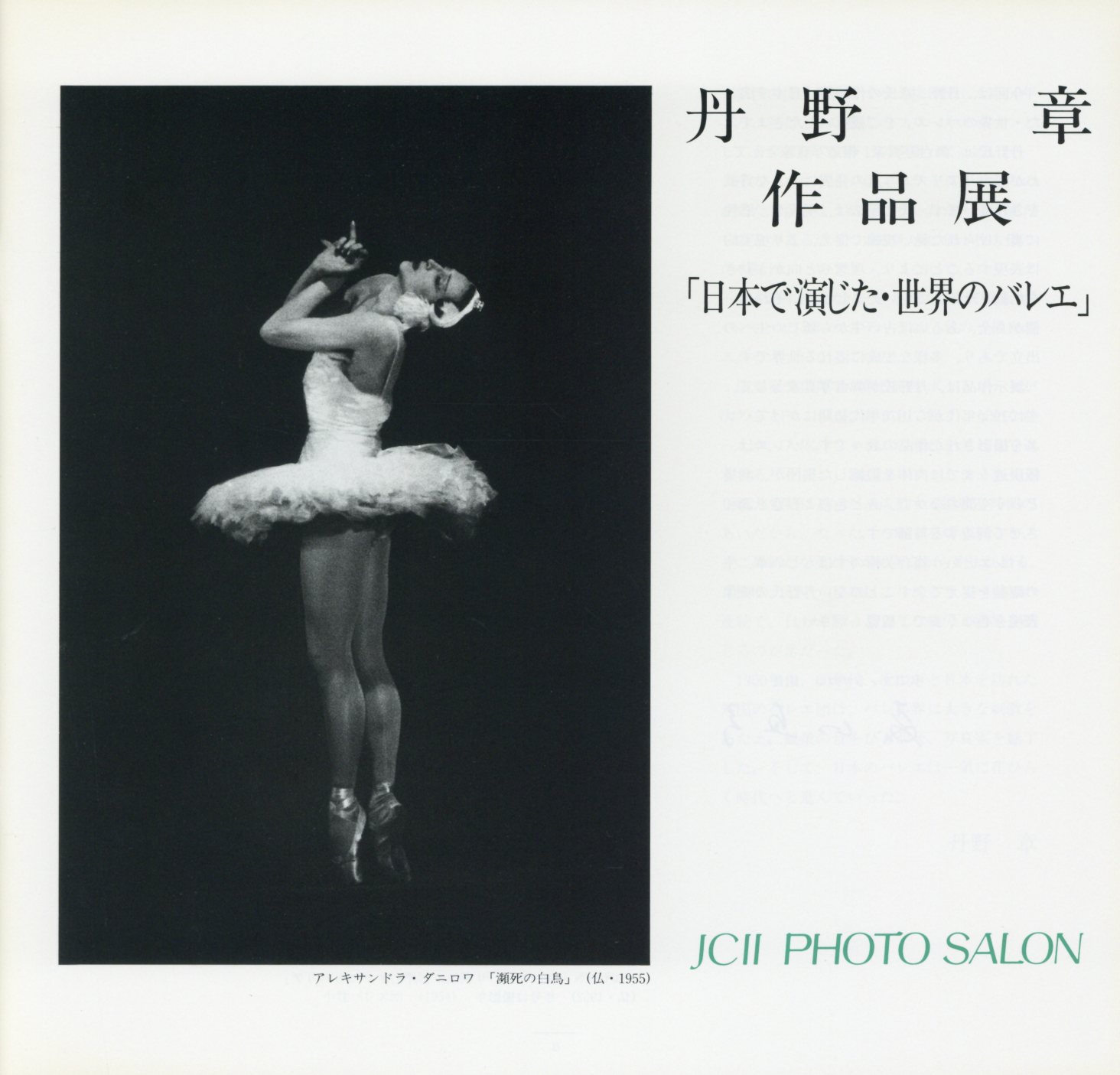日本カメラ博物館 JCII Camera Museum：丹野章作品展「日本で演じた