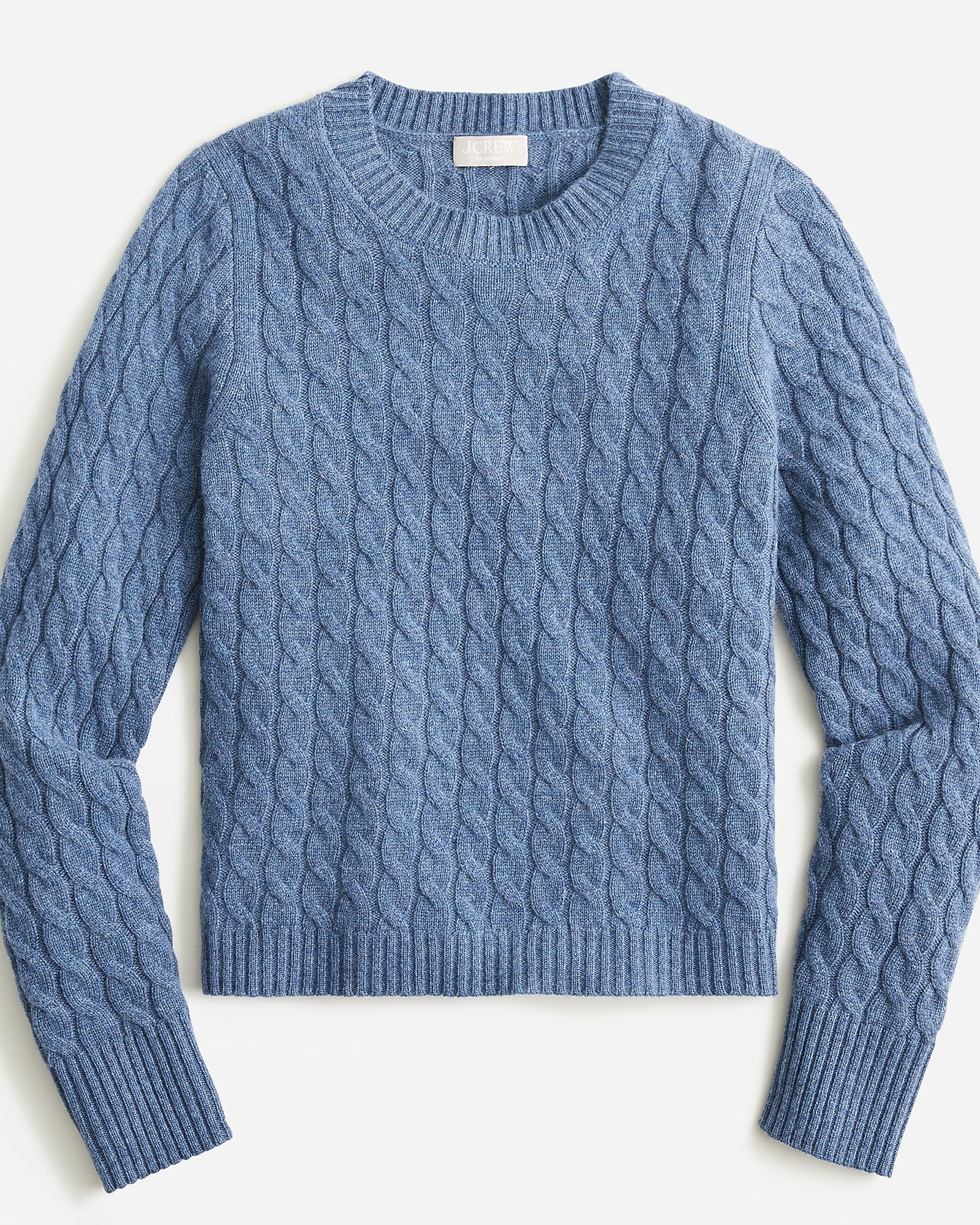Cashmere Cable-knit Crewneck Sweater For Women | J.Crew