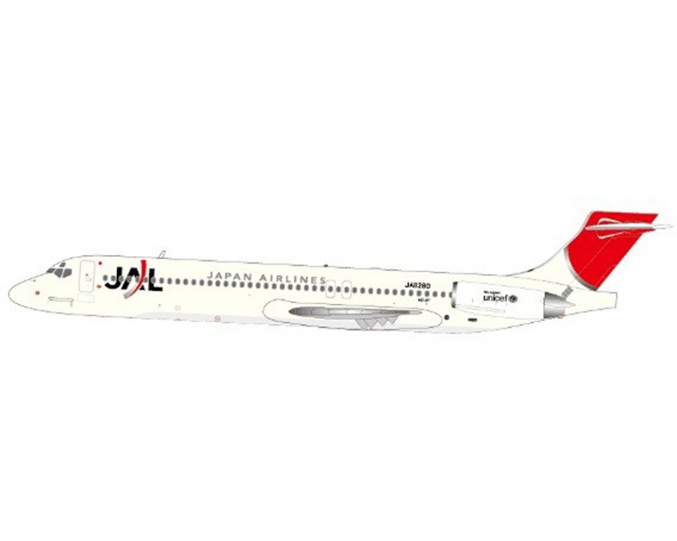 www.JetCollector.com: JC WINGS JAL MD-87 JA8280 w/Stand 1:200