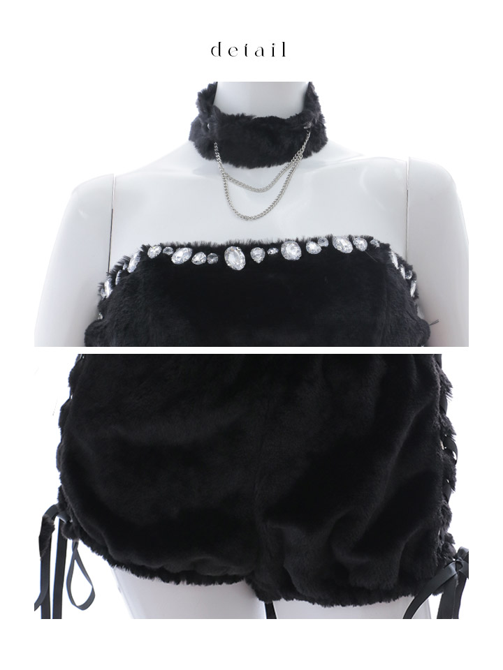 即日発送！】【ハロウィン】 もこもこキャットセットアップコスプレ