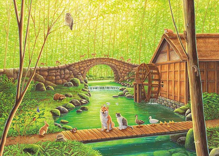 APP-500-309 西倉ミト きらきらの森 500ピース アップルワン の商品