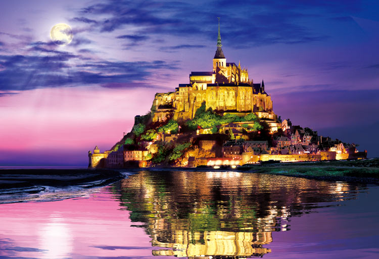 EPO-31-007 風景 モン・サン・ミシェルとその湾XI ［フランス］ 1053