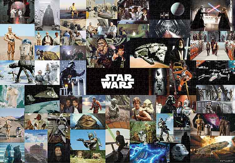 スターウォーズ インディージョーンズ パズル 絵図 1000ピース スター