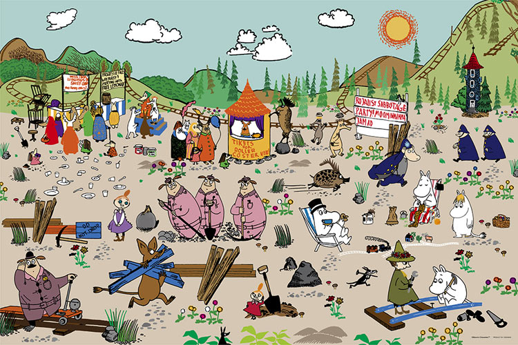 YAM-10-1424 ムーミン スナフキンの鉄道 1000ピース やのまん の商品