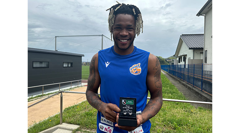 J2受賞者 V・ファーレン長崎 MF 6 マテウス ジェズス：明治安田J