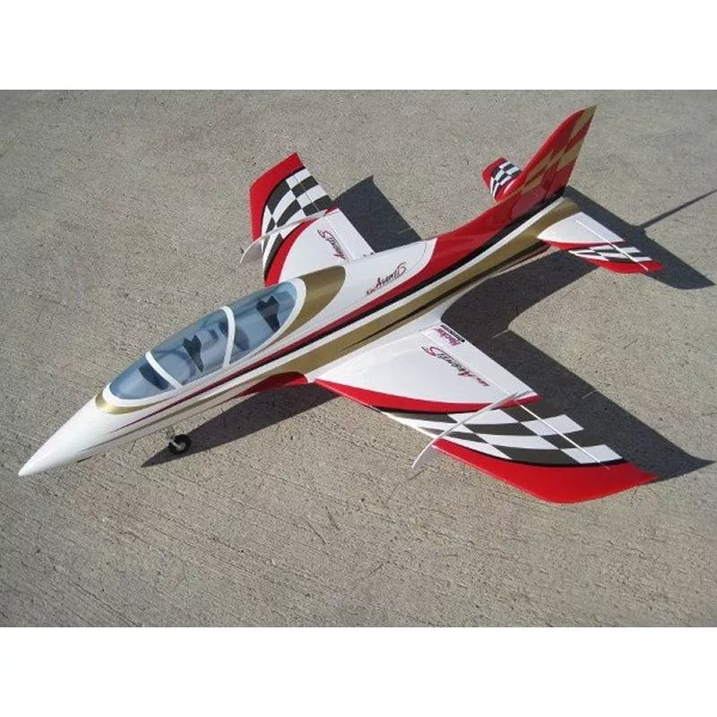 SebArt Mini Avanti S V2 90mm Jet 1,36m + JP Hobby 90mm 6S PNP