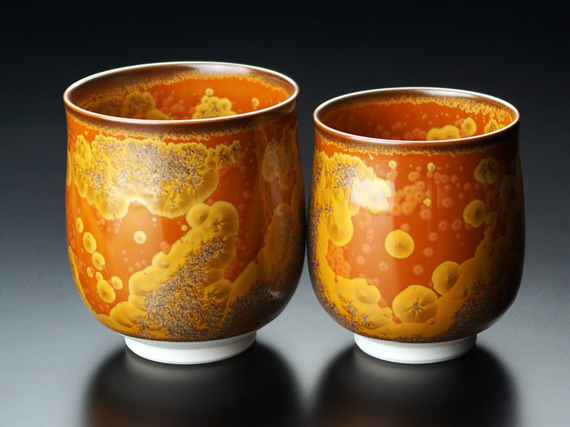 有田焼】夫婦湯呑 金華紋 - JTOPIA