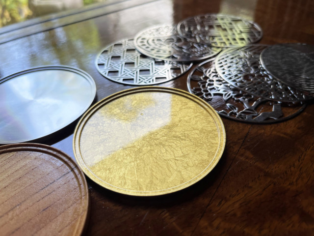 決算SALE開催中！】ステンレスコースター (金箔ベース) ステラ