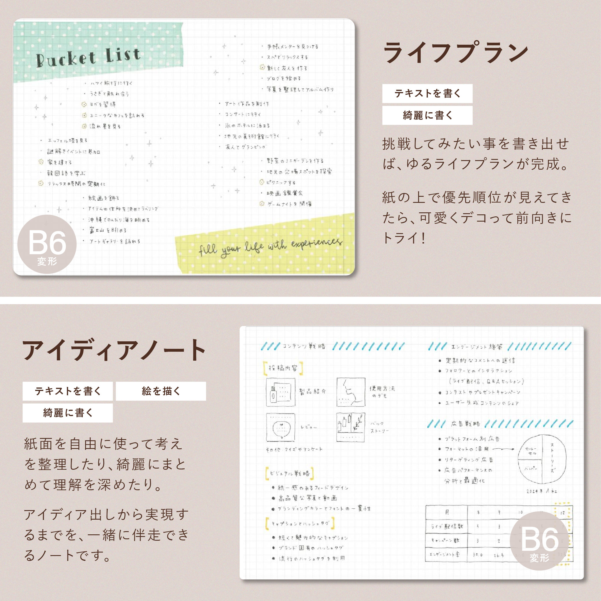 EDiT 手帳用紙を使った方眼ノート・A5正寸 | マークス公式オンラインストア