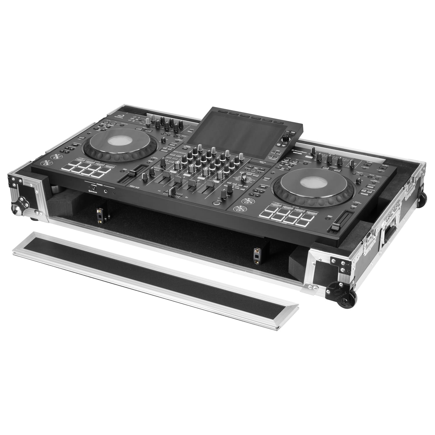 Odyssey AlphaTheta XDJ-AZ 1U LED Flight Effects Clear Lid Case