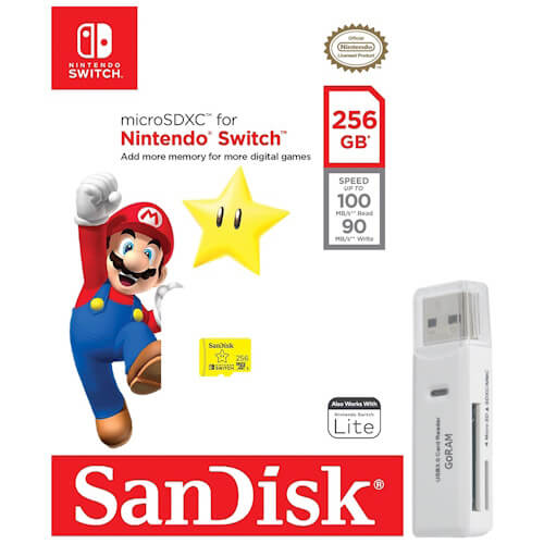 OEMPCWorld.com: SanDisk 256GB Nintendo Switch SDSQXAO-256G-GN3ZN