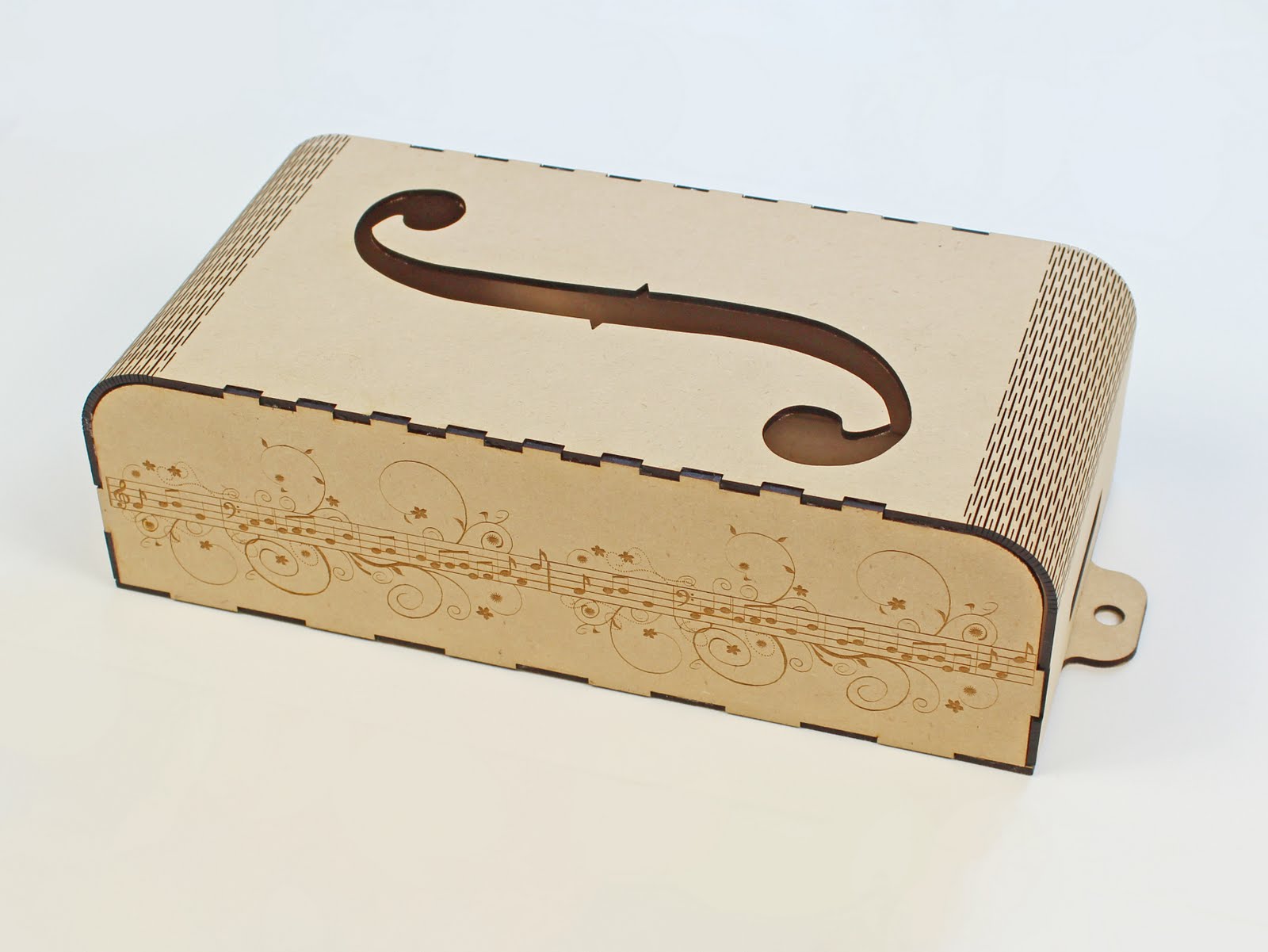 レーザー加工機でMDFのティッシュボックスを作ります | オーレーザー