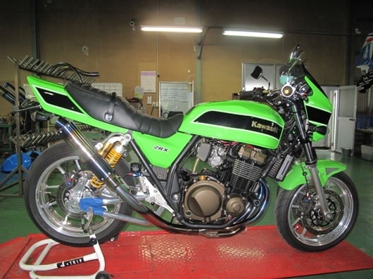 ZRX400/テール50,8仕様・S300×φ85・スラッシュ・焼色有り・フル