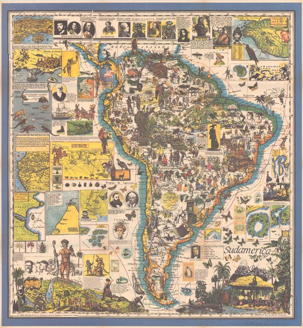 Old World Auctions - Auction 194 - Lot 3 - [Lot of 6] Le Mappe Blu