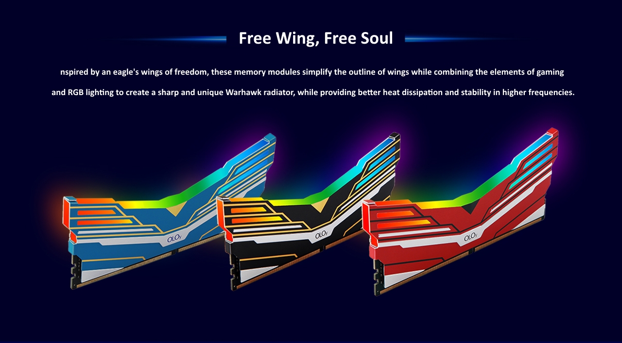 OLOY Warhawk Platinum Special Edition RGB (8GBx2) 16GB 3600Mhz - White