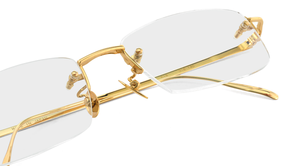 MR01TKJ OX79 18金イエローゴールド 縁なしメガネ | トリプル銀座